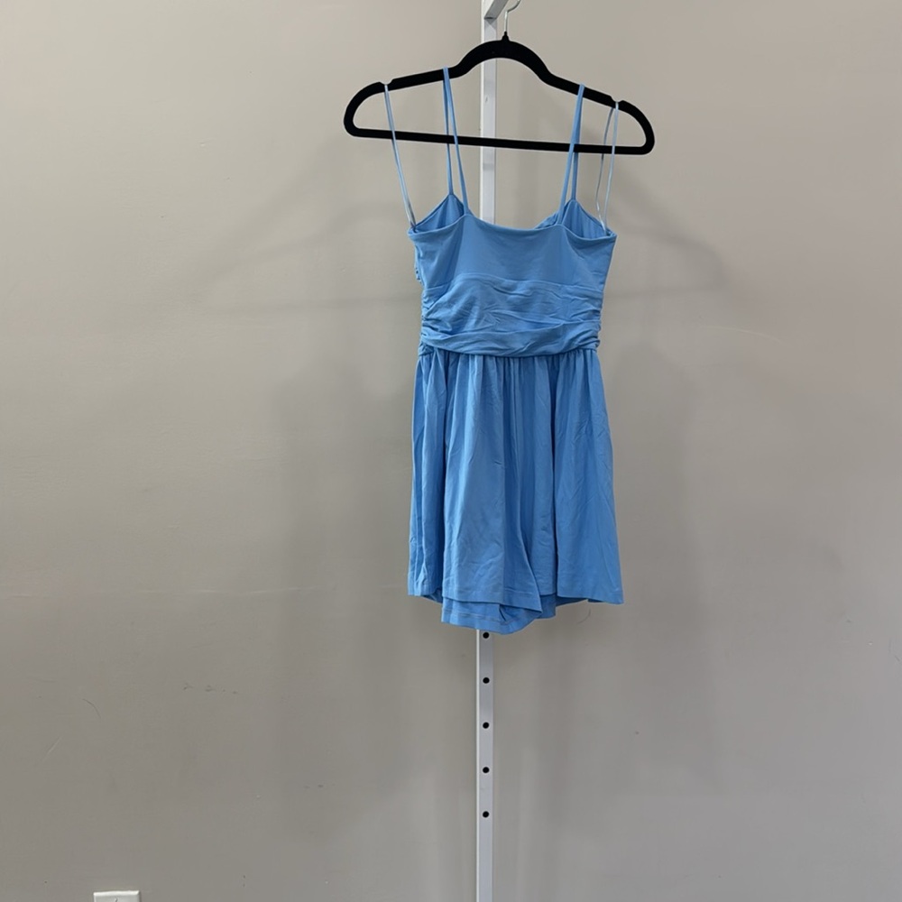 Susana Monaco Rectangular Wire Notch Ruched Romper - Picture 3 of 5